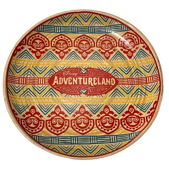 Disney Adventureland Enchanted Tiki 9" Bamboo Plate Menehune Parks Exclusive - Picture 1 of 8
